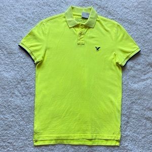 Neon Yellow AEO Polo